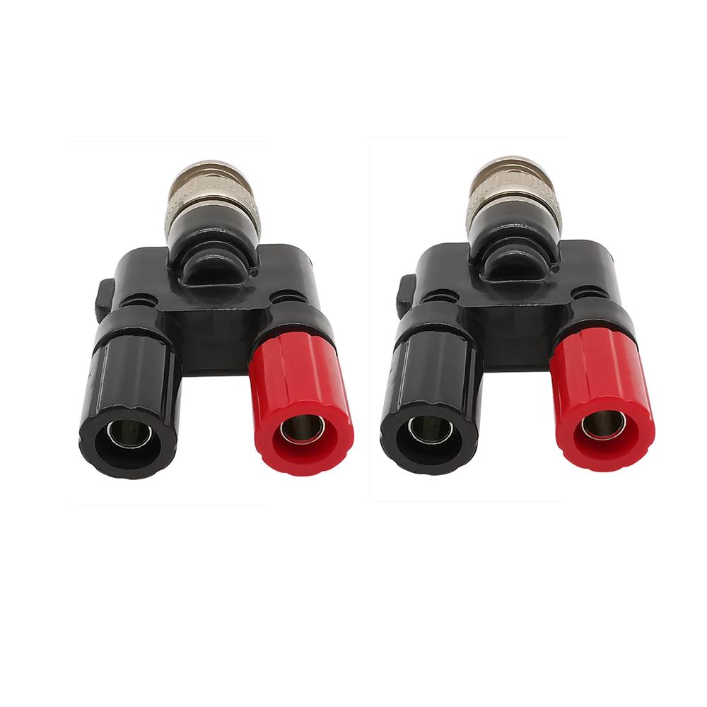 1pcs BNC Male Plug to 4mm Dual Banana Female Jack Socket Binding Post RF Coax Coaxial Splitter Connector 4mm banana Adapter
