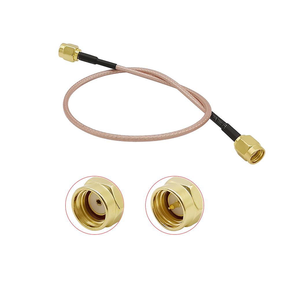 6inch 15CM RG316 RP-SMA Male TO SMA Male  Connector RPSMA Jack to Plug Straight Cable Adapter RF Jumper pigtail Cable Wire