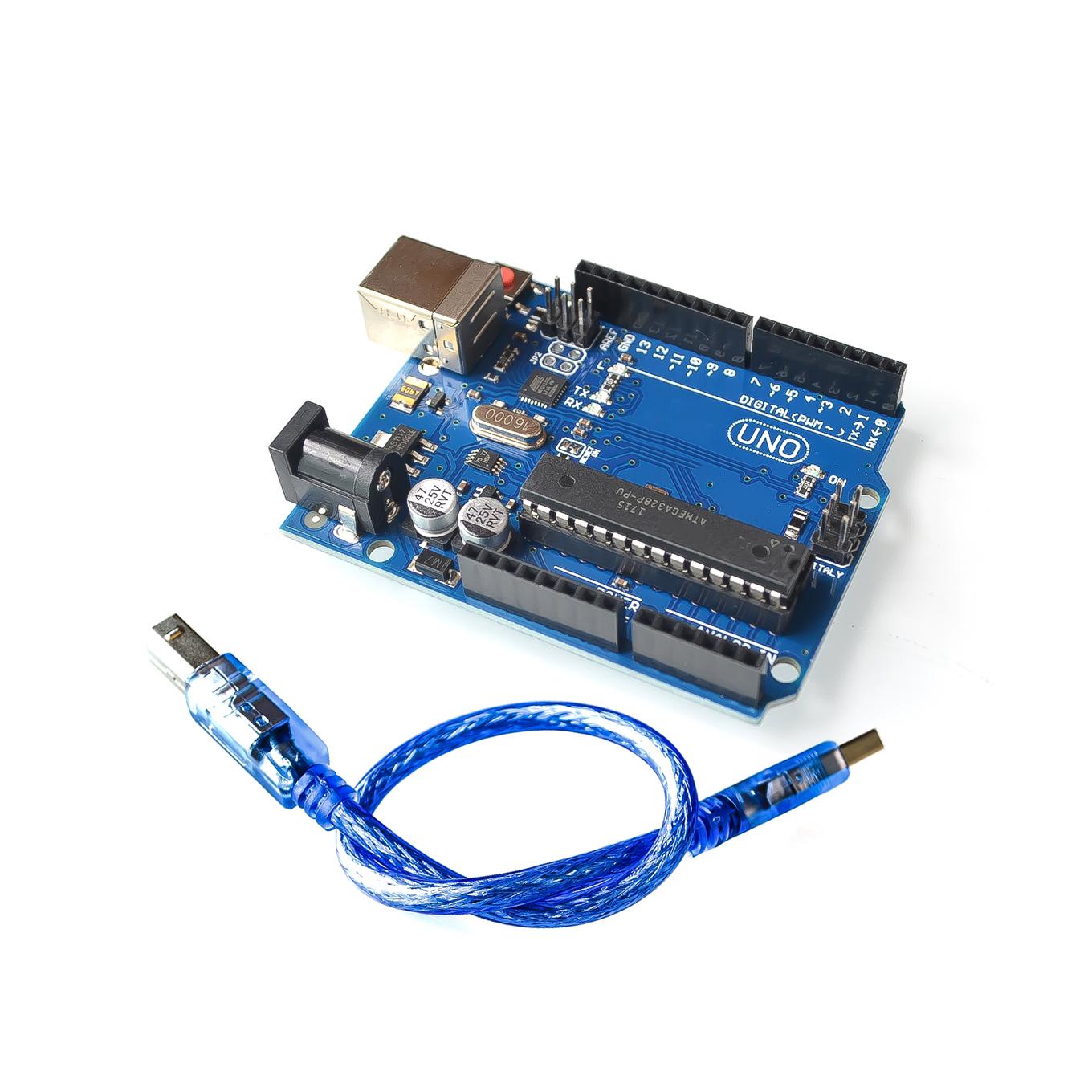 1 Set UNO R3 Official Box ATMEGA16U2+MEGA328P Chip UNO R3 Development board + USB CABLE