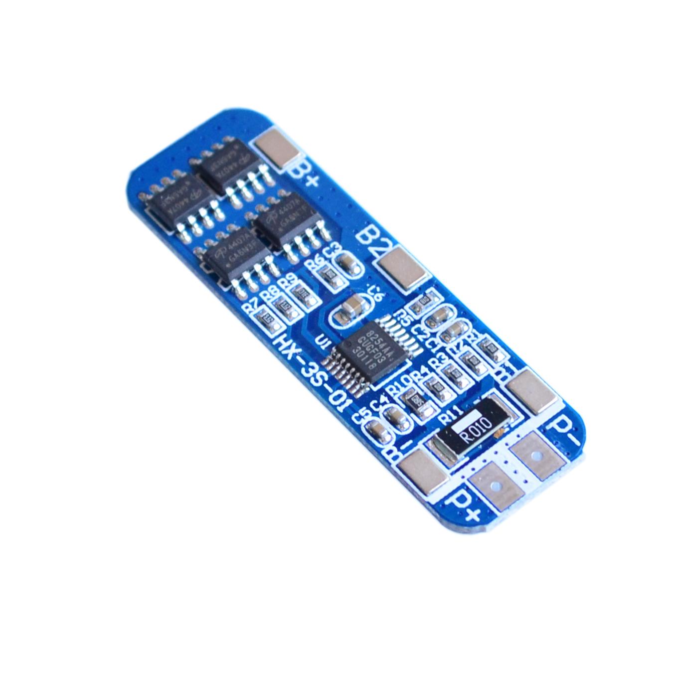 10PCS/LOT 3S 12V 18650 10A BMS Charger Li-ion Lithium Battery Protection Board Circuit Board 10.8V 11.1V 12.6V Electric
