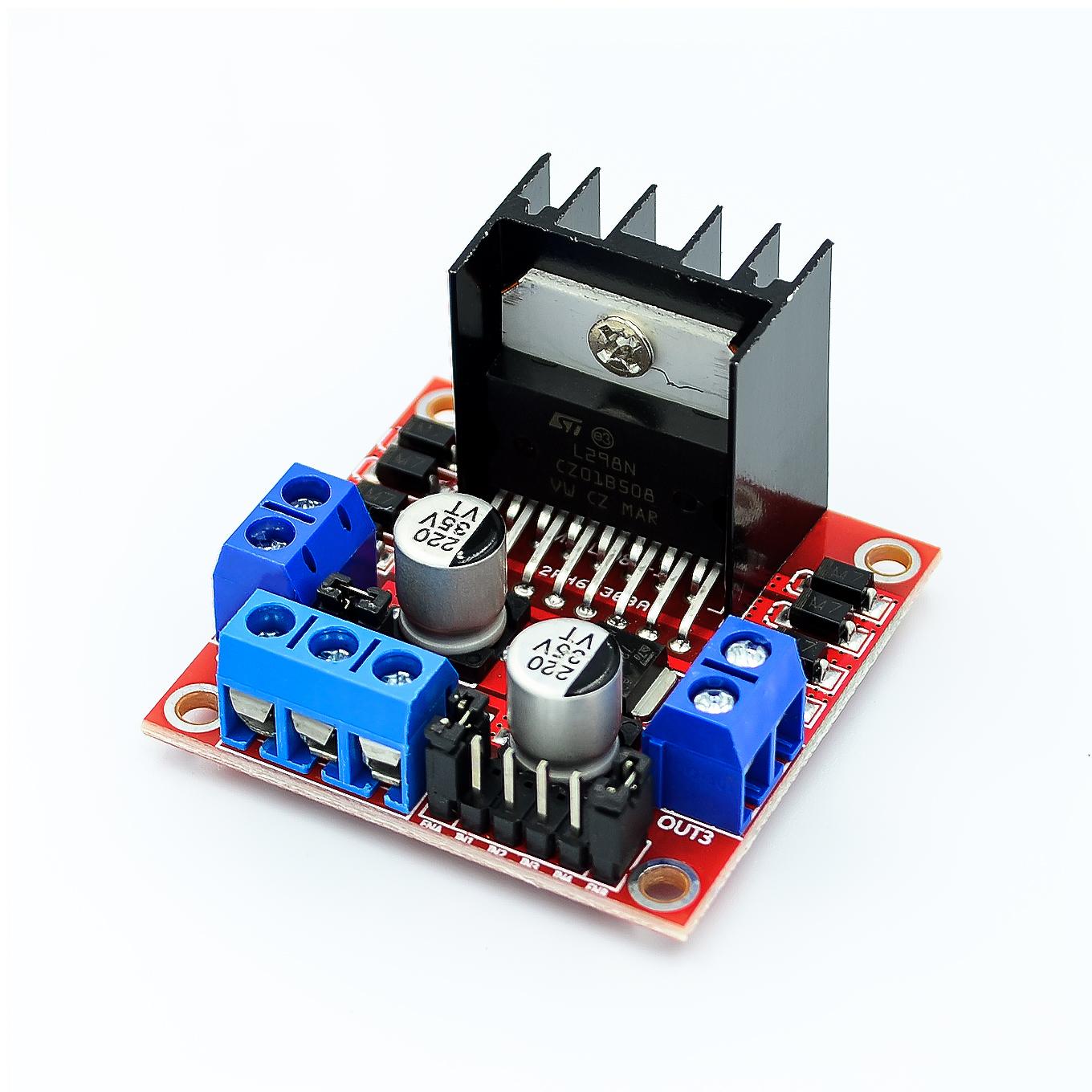 10pcs/lot New Dual H Bridge DC Stepper Motor Drive Controller Board Module L298N for Arduino smart car robot