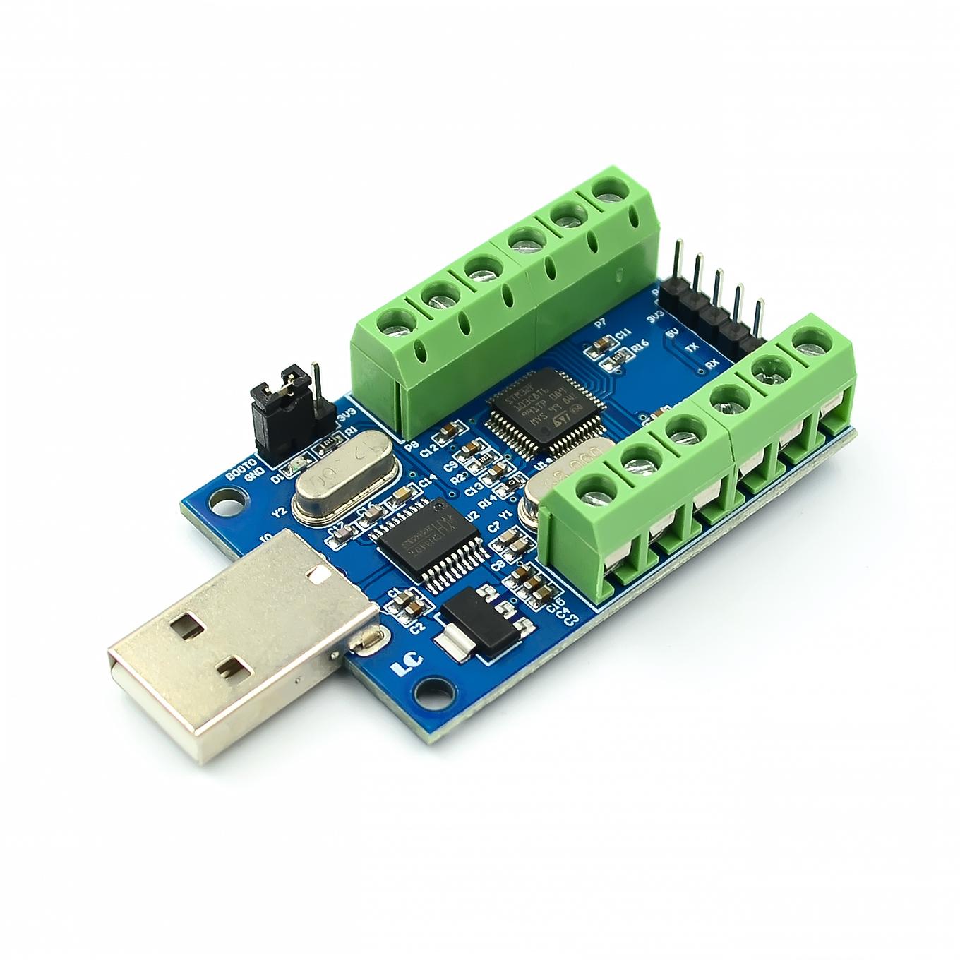 STM32F103C8T6 USB Interface 10 Channel 12Bit AD Sampling Data Acquisition STM32 UART Communication ADC Module