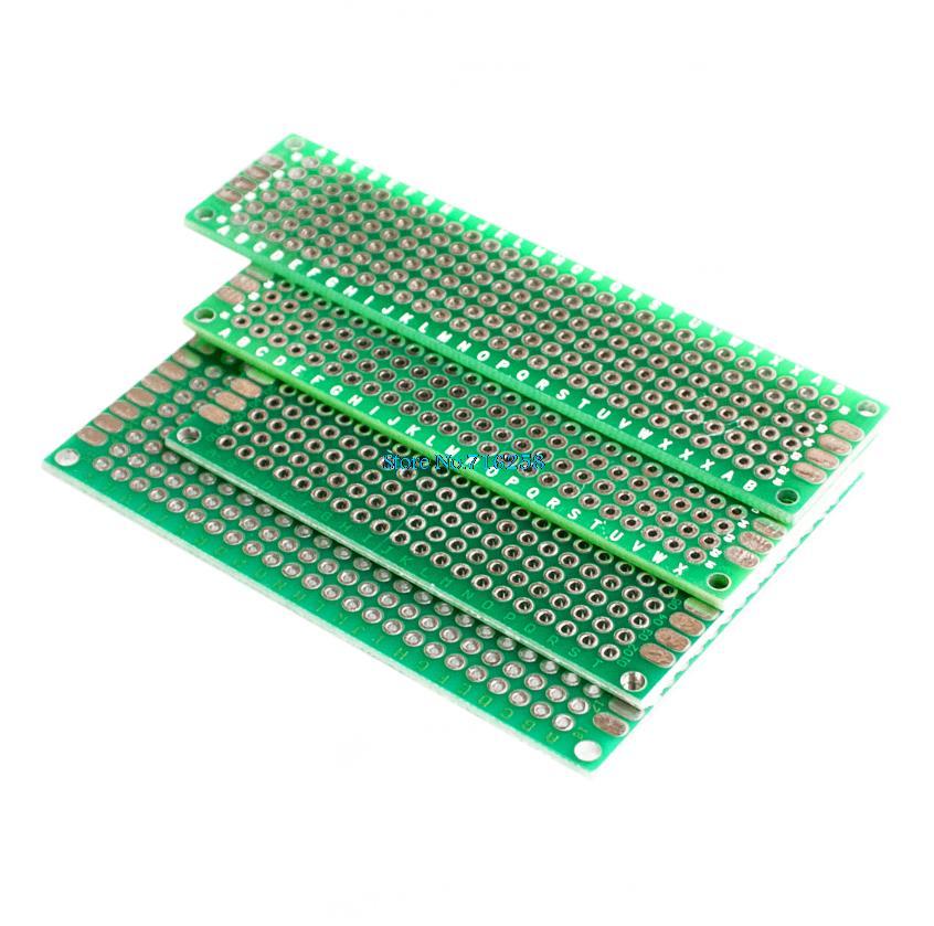 20pcs 5x7 4x6 3x7 2x8 cm double Side Copper prototype pcb Universal Board for