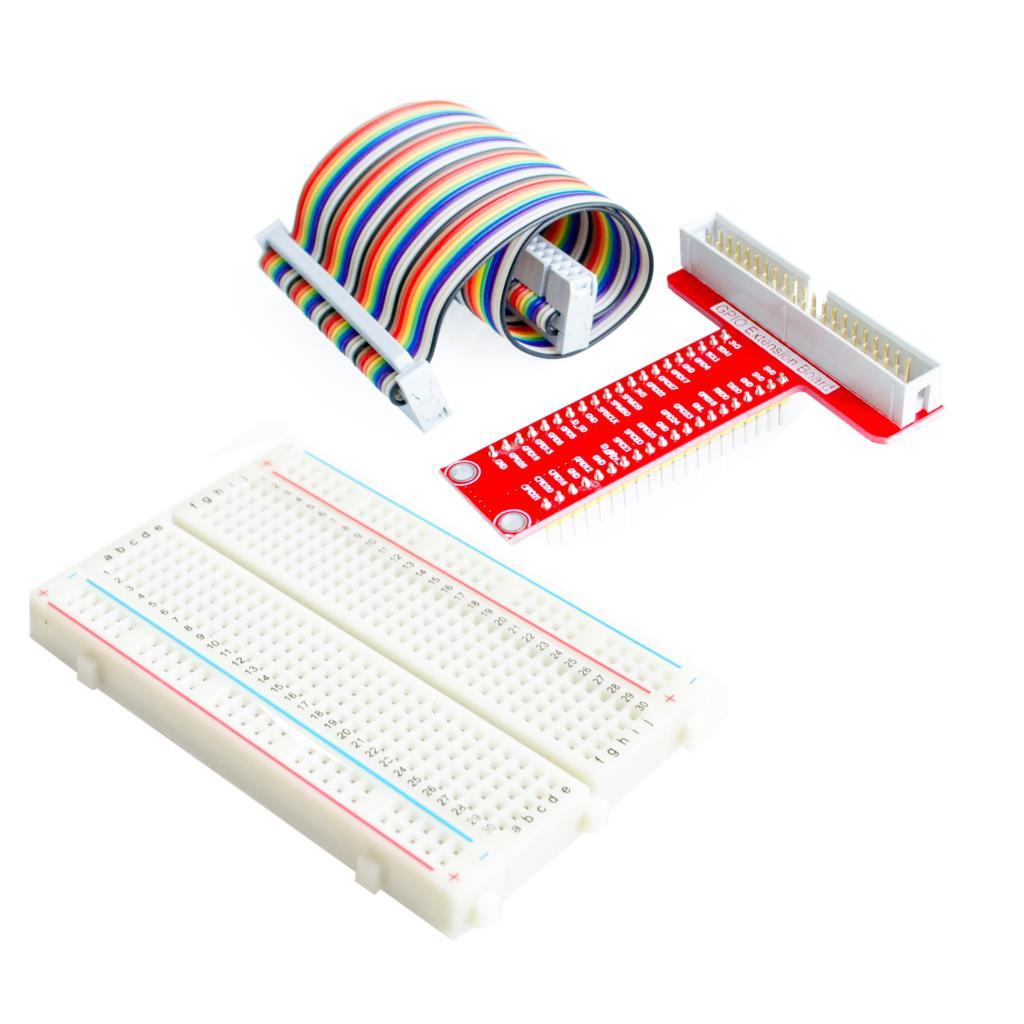 Raspberry Pi 3&Raspberry Pi 2 Model B T expansion DIY kit (GPIO cable + breadboard + GPIO T-adapter plate)
