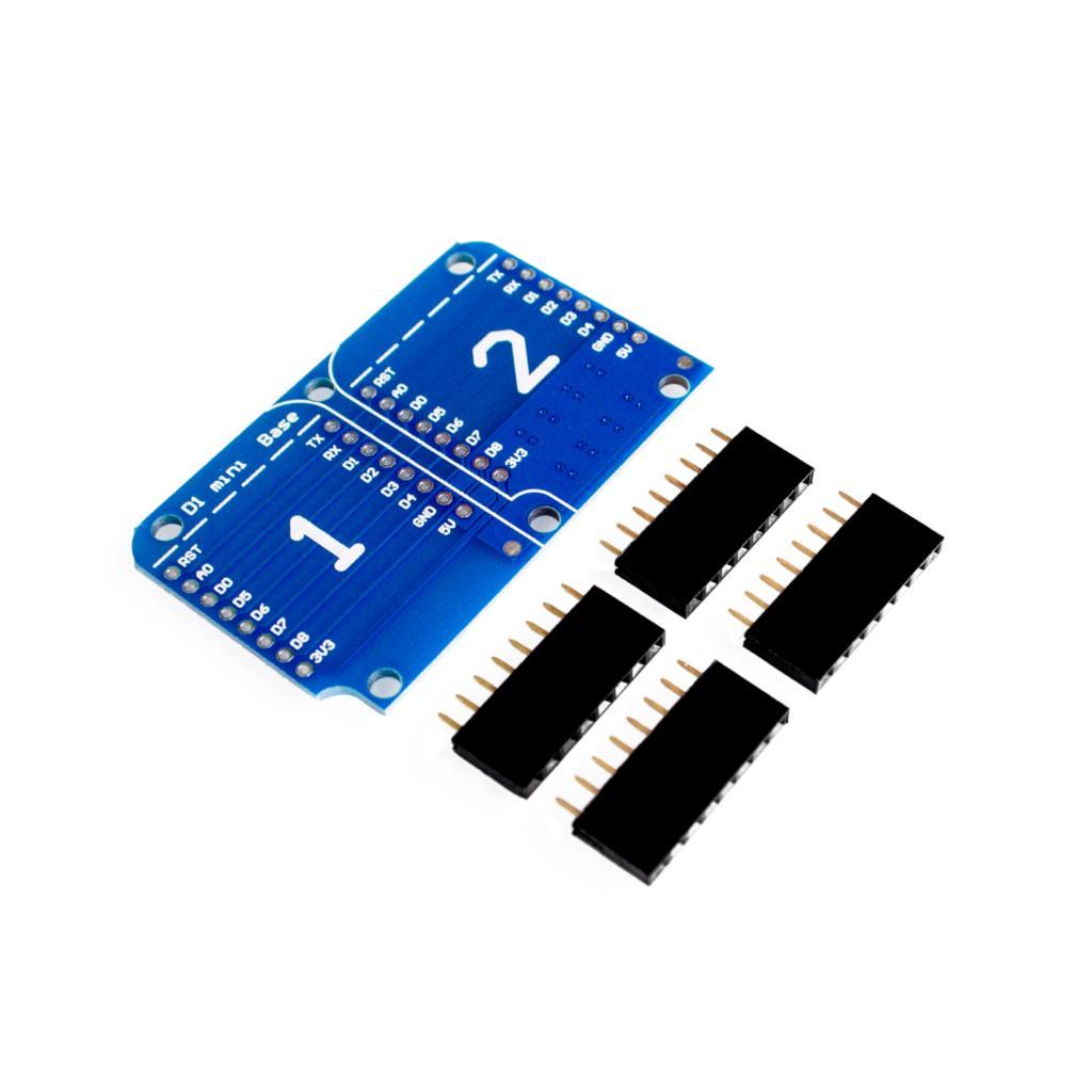 10SETS/LOT Double Socket Dual Base Shield for   D1 Mini NodeMCU ESP8266