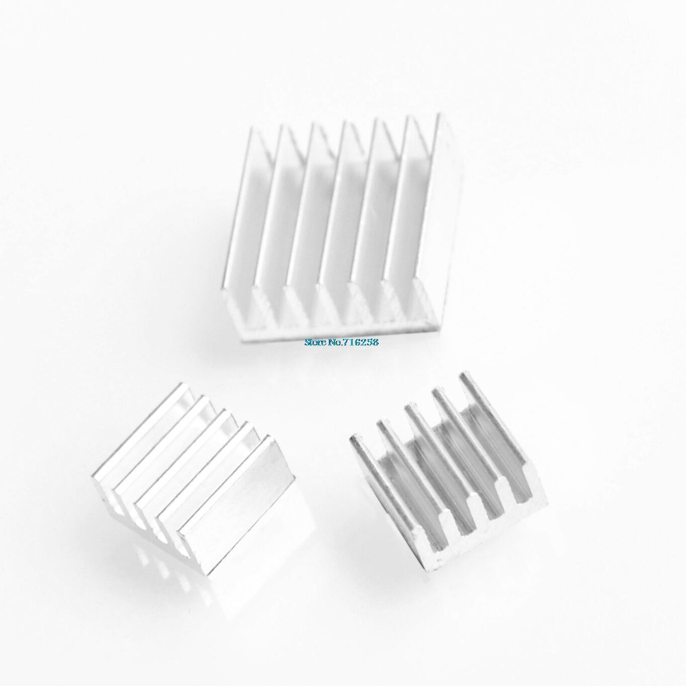 3pcs + Adhesive Raspberry Pi 3 Heatsink Cooler Pure Aluminum Heat Sink Set Kit Radiator For Cooling Raspberry Pi 2 B