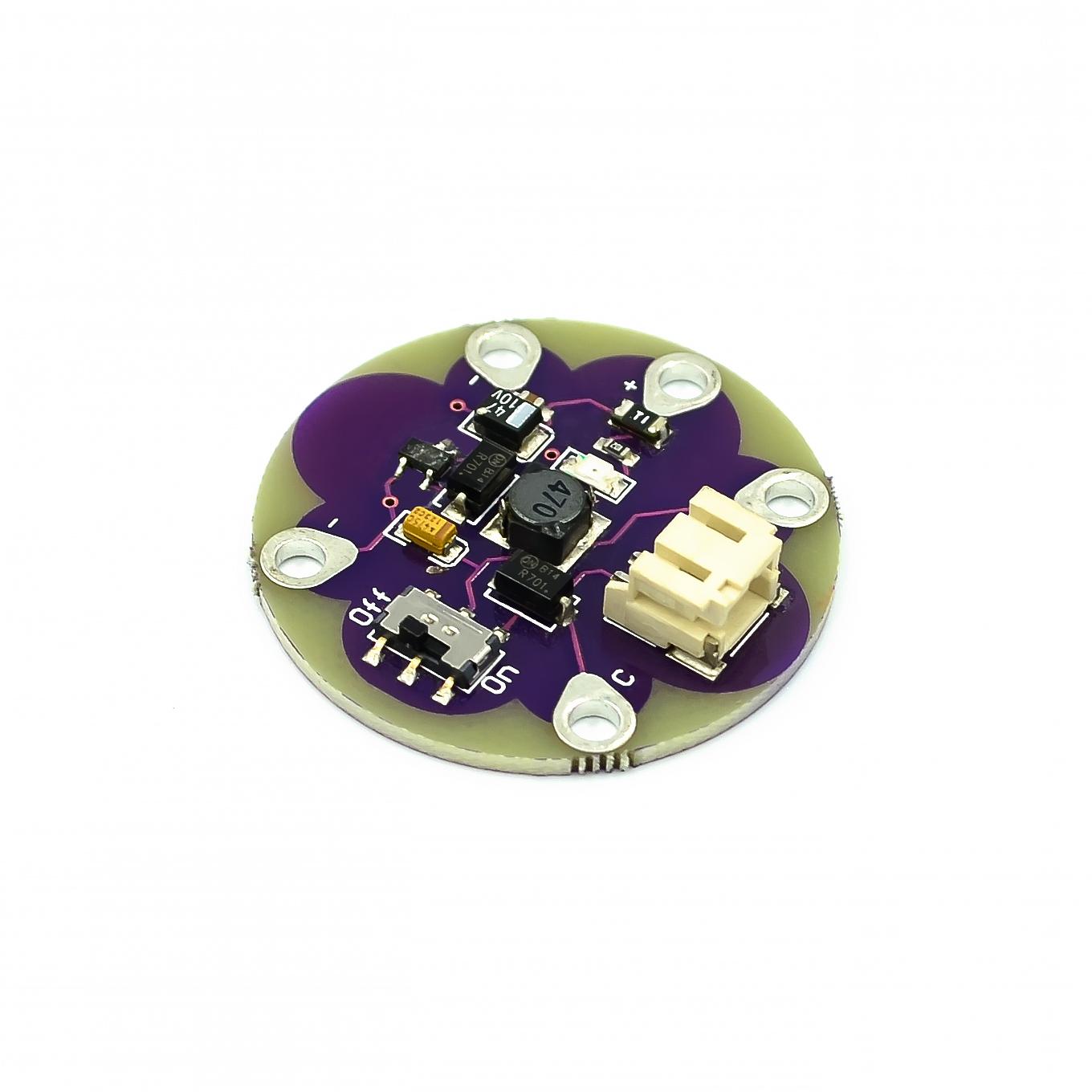 LilyPad LiPower Lithium Battery boost Power step up Battery Module 5V output