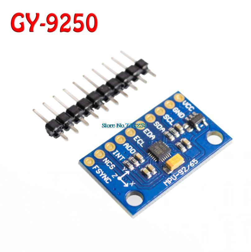 5pcs/lot MPU-9250 GY-9250 9-axis sensor module I2C/SPI Communications Thriaxis gyroscope + accelerometer+triaxial magnetic field